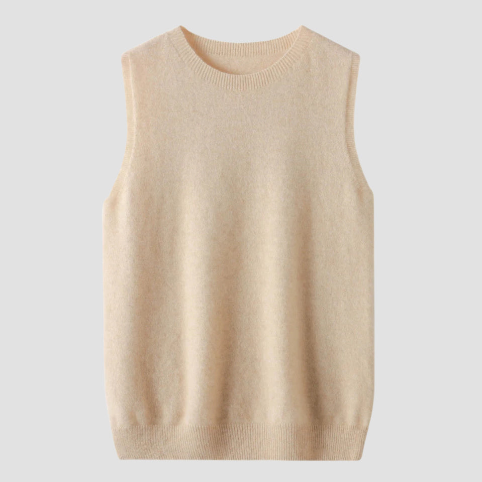 beige merino wool top