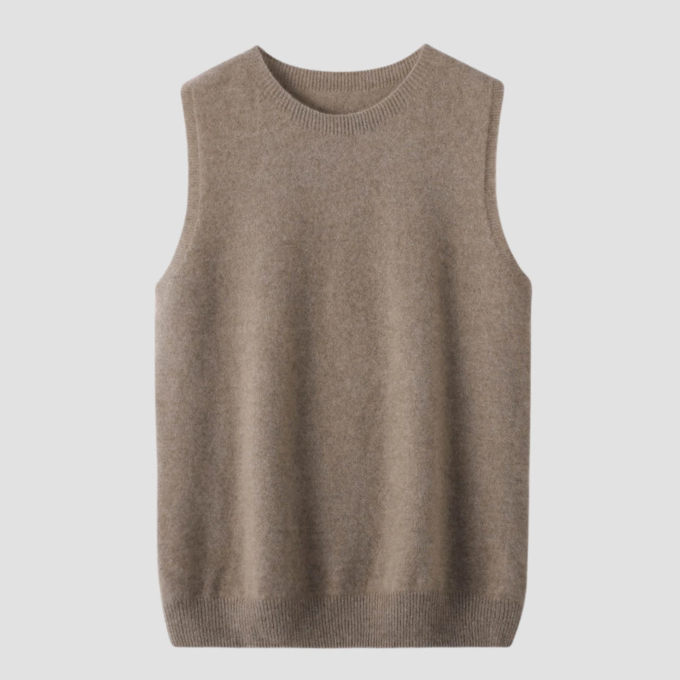 taupe wool top