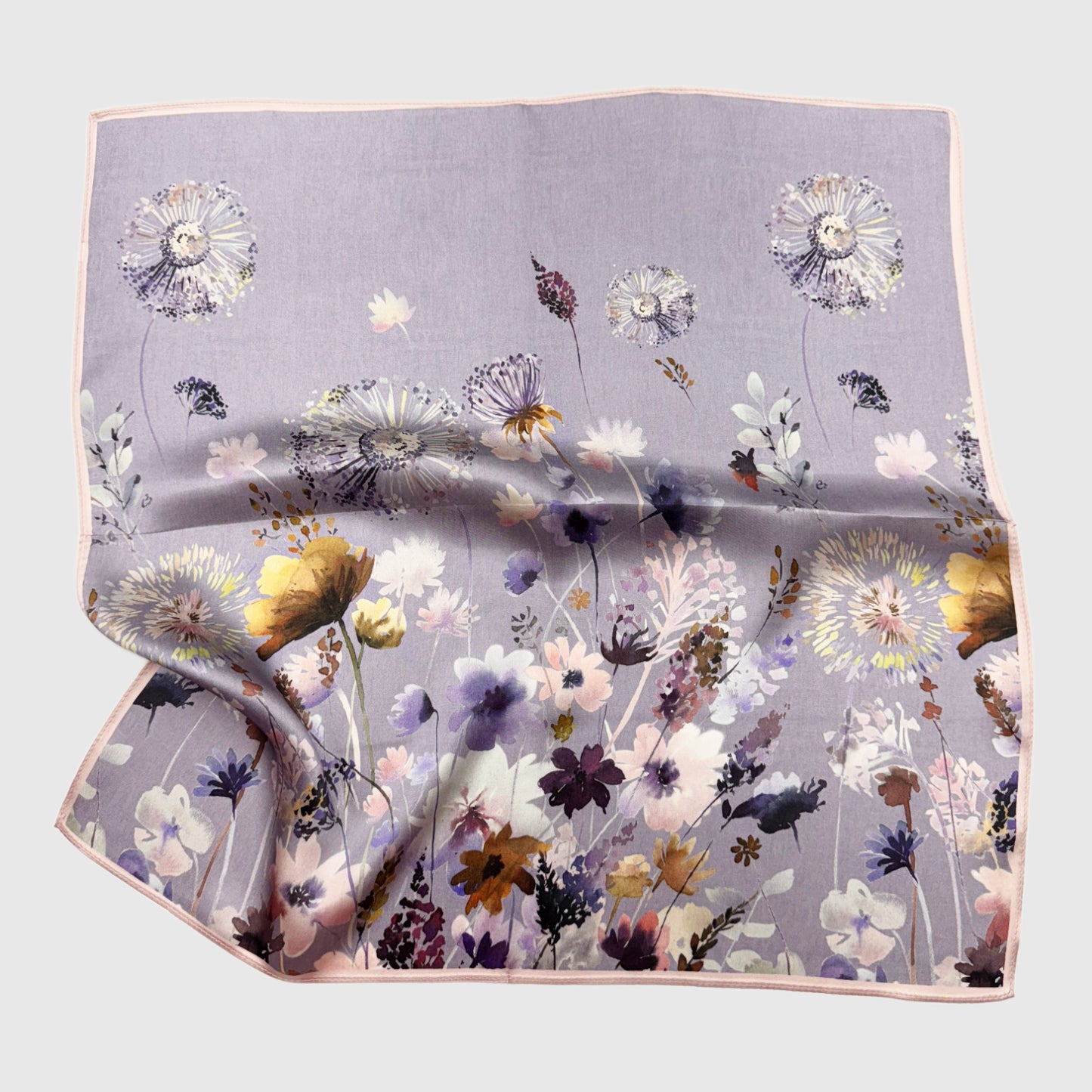 Meadow Floral Silk Neck Scarf | Silk Summer Neck Wrap