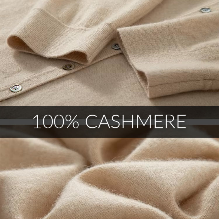 Cashmere Button-up Cardigan Shirt | Women’s cashmere knitwear