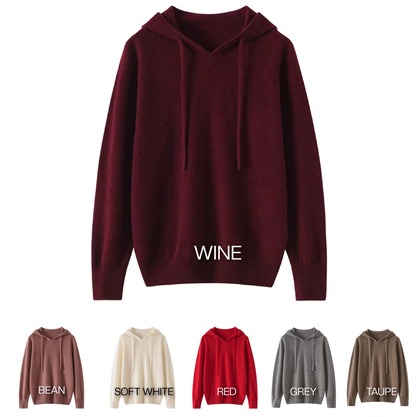 Light Cashmere summer hoodie | 15 Colors