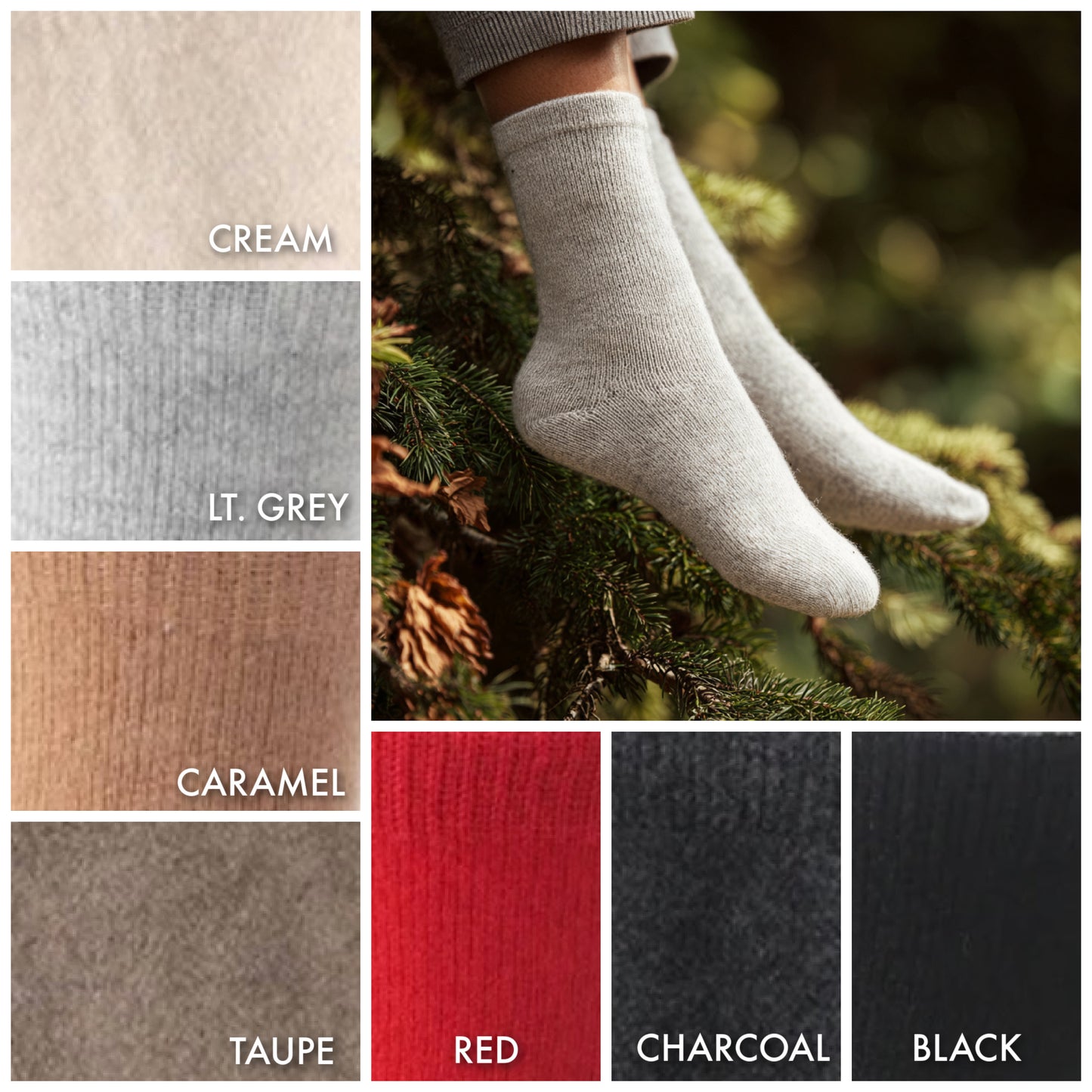 Pure cashmere ankle socks | 7 Colors | Cashmere accessories