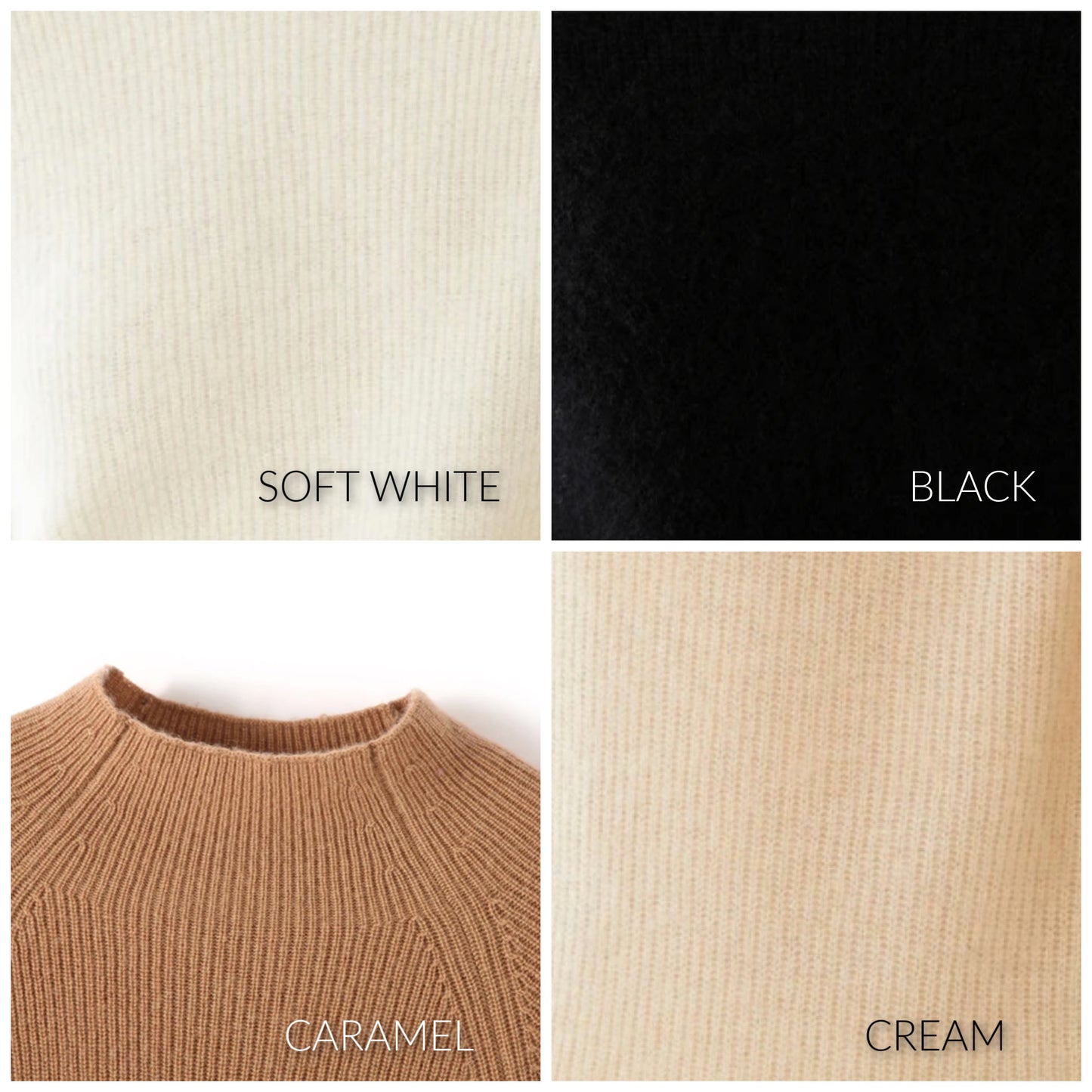 Raglan Sleeve Cashmere Sweater | 4 Colors