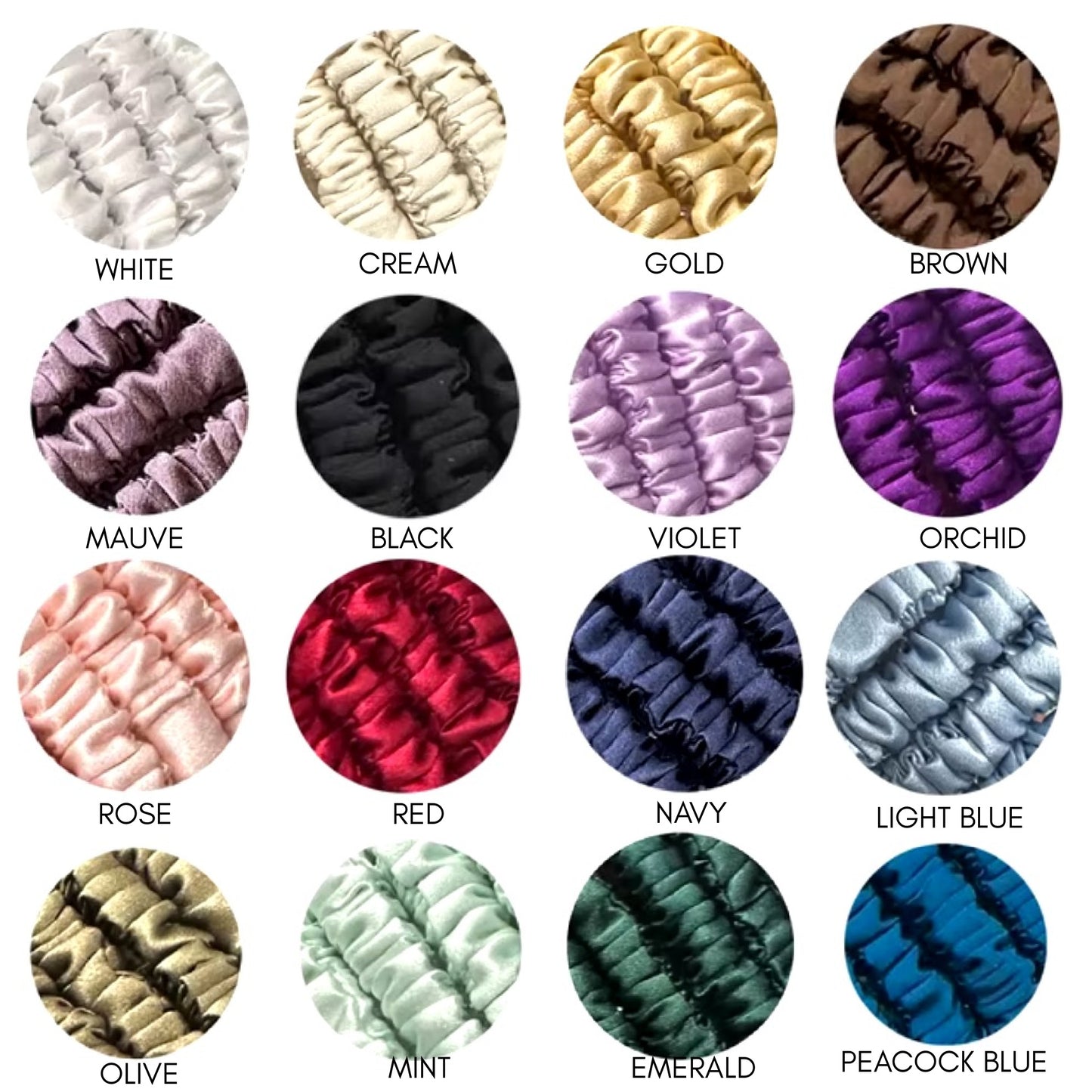 Mulberry Silk Scrunchies