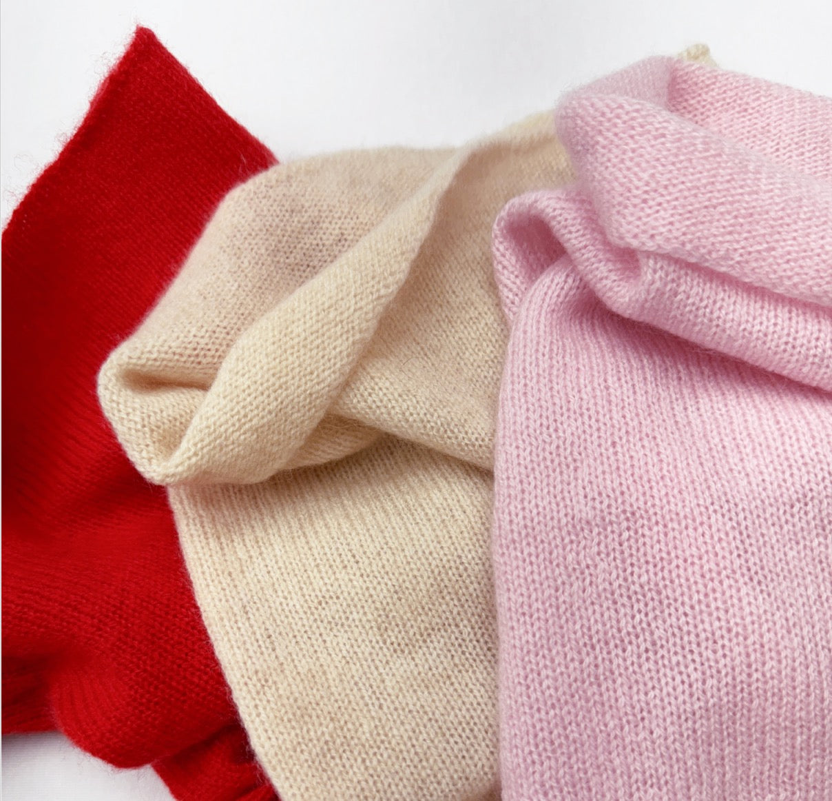 100% Cashmere knit circle scarf | Cashmere winter accessories
