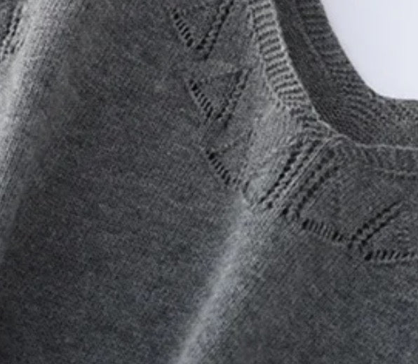 Merino Wool Silk V-neck Top | 4 Colors | Women’s knitwear