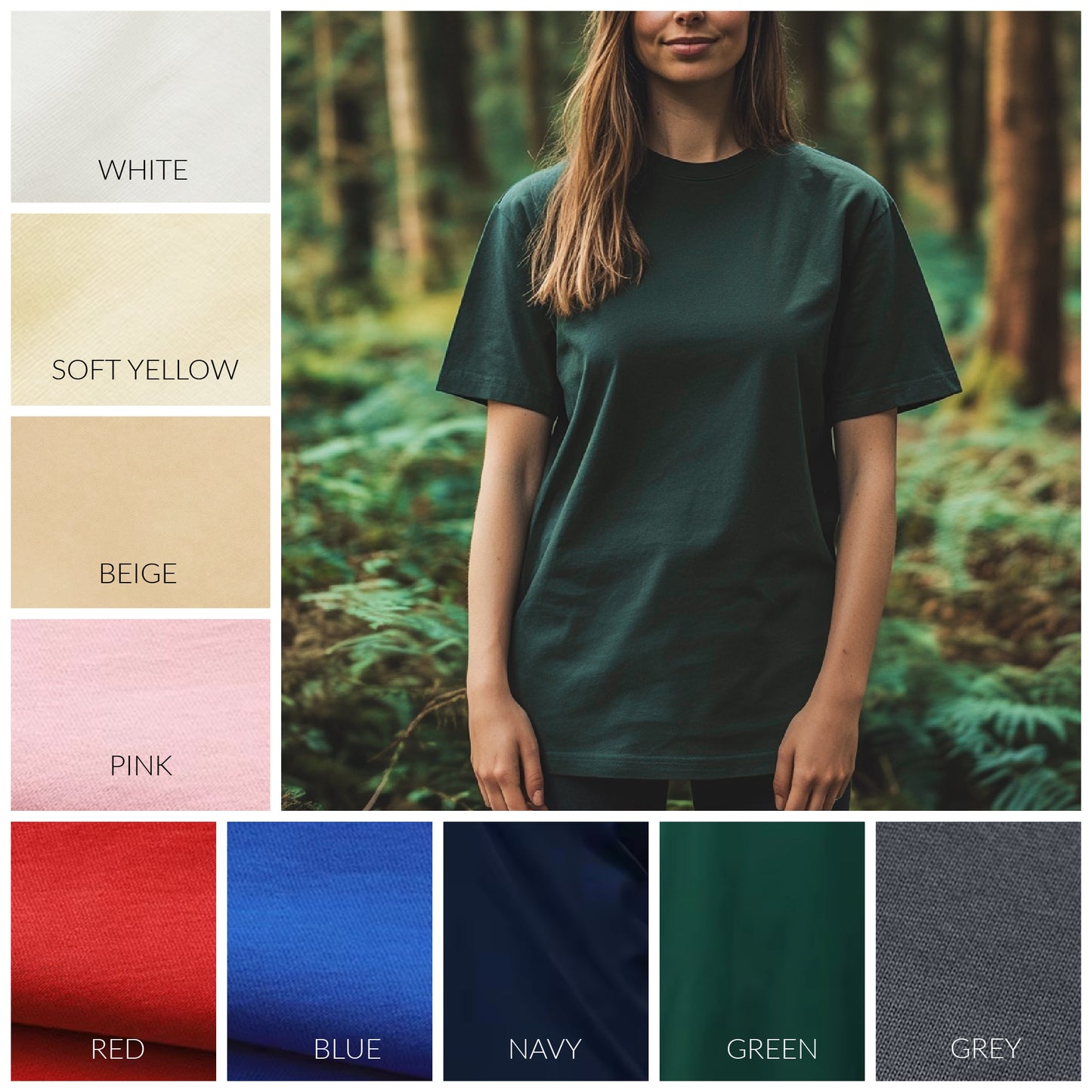 Basic favourite tee shirt | Organic cotton | 10 Colors | Women’s casual daywear