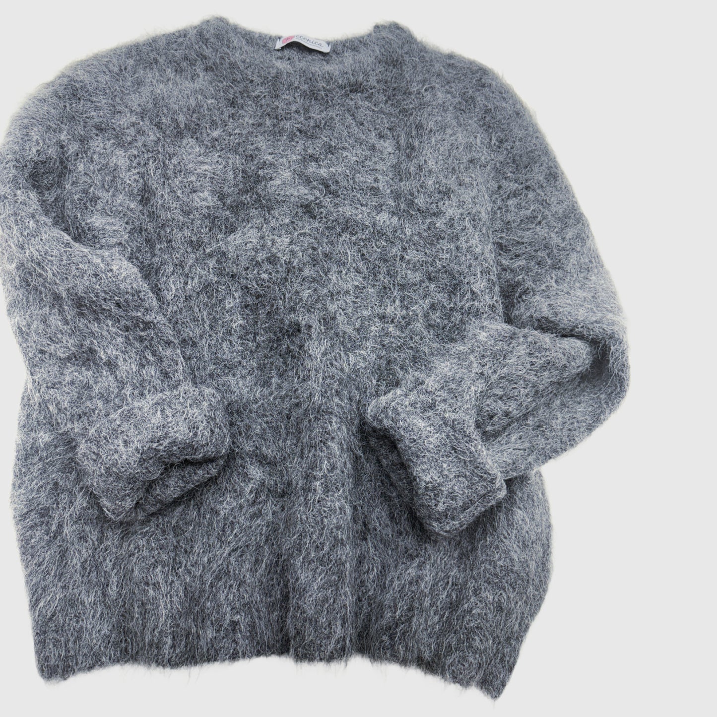 grey alpaca sweater