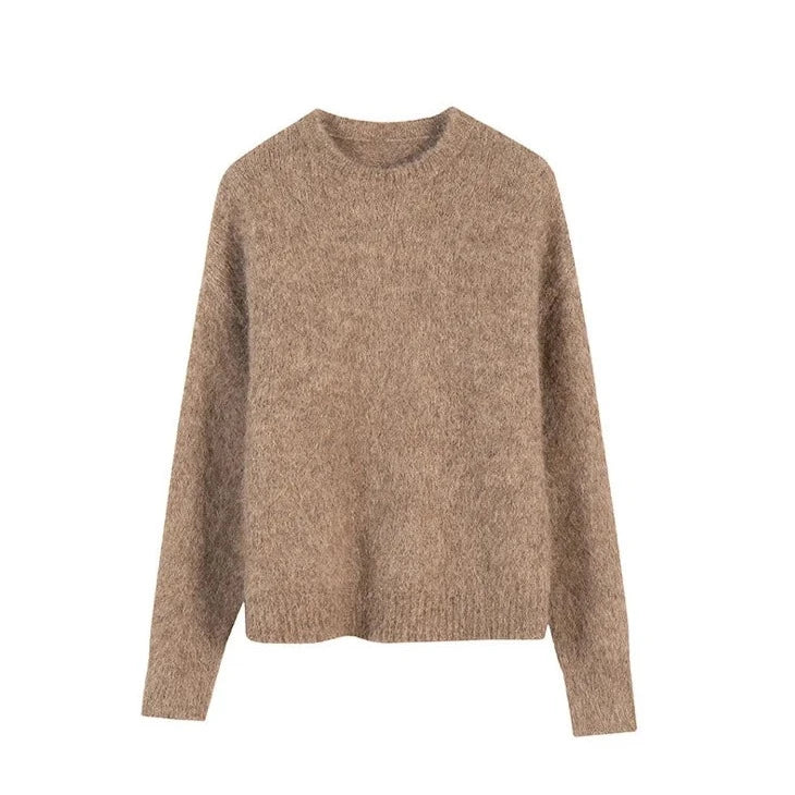 beige alpaca wool sweater 