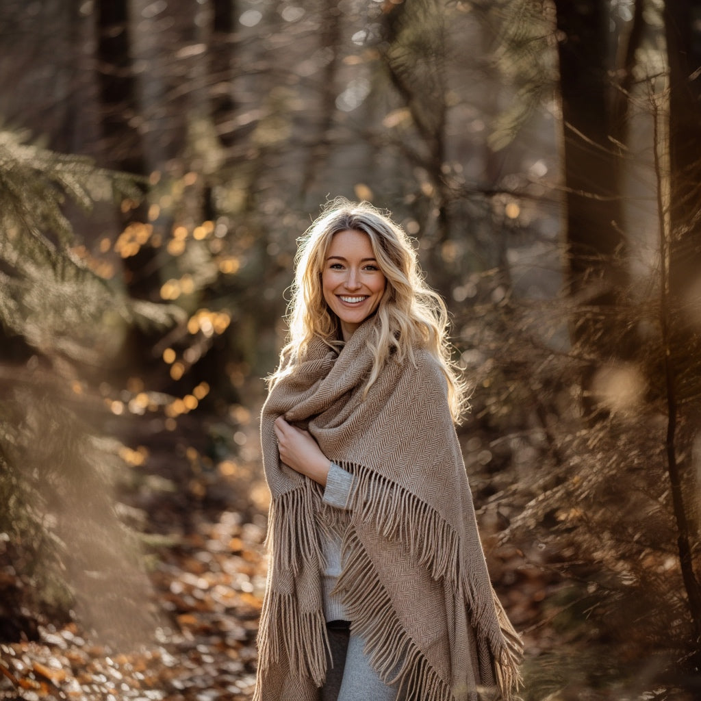 Oversized wool wrap blanket | 5 Colors