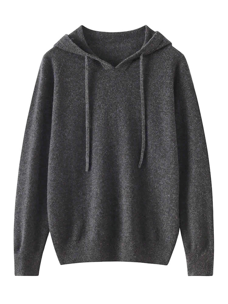 Cashmere knit hooded top | 15 Colors