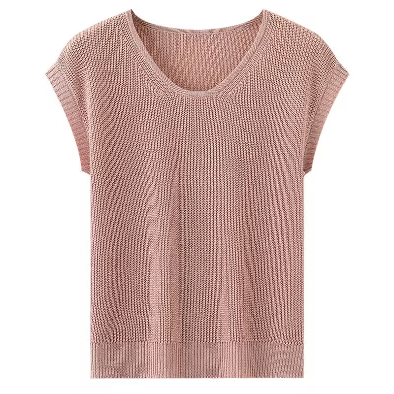 Linen knit sleeveless top | 6 Colors | Women’s linen knitwear