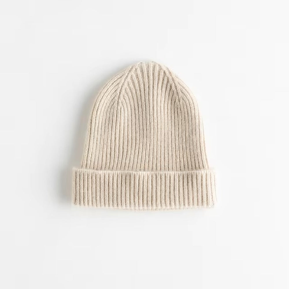 cashmere hat in natural