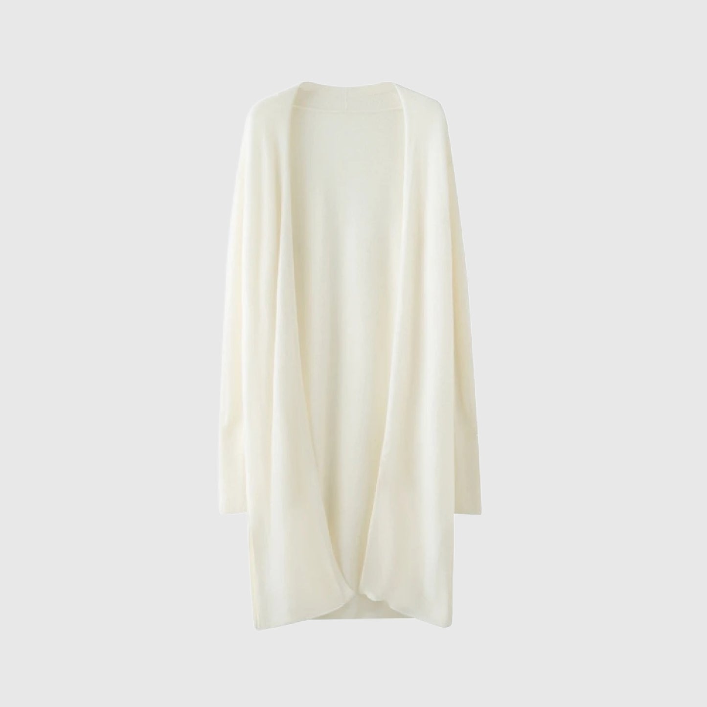 Long Cashmere Cardigan Open Style | 4 Colors | Women’s cashmere knitwear