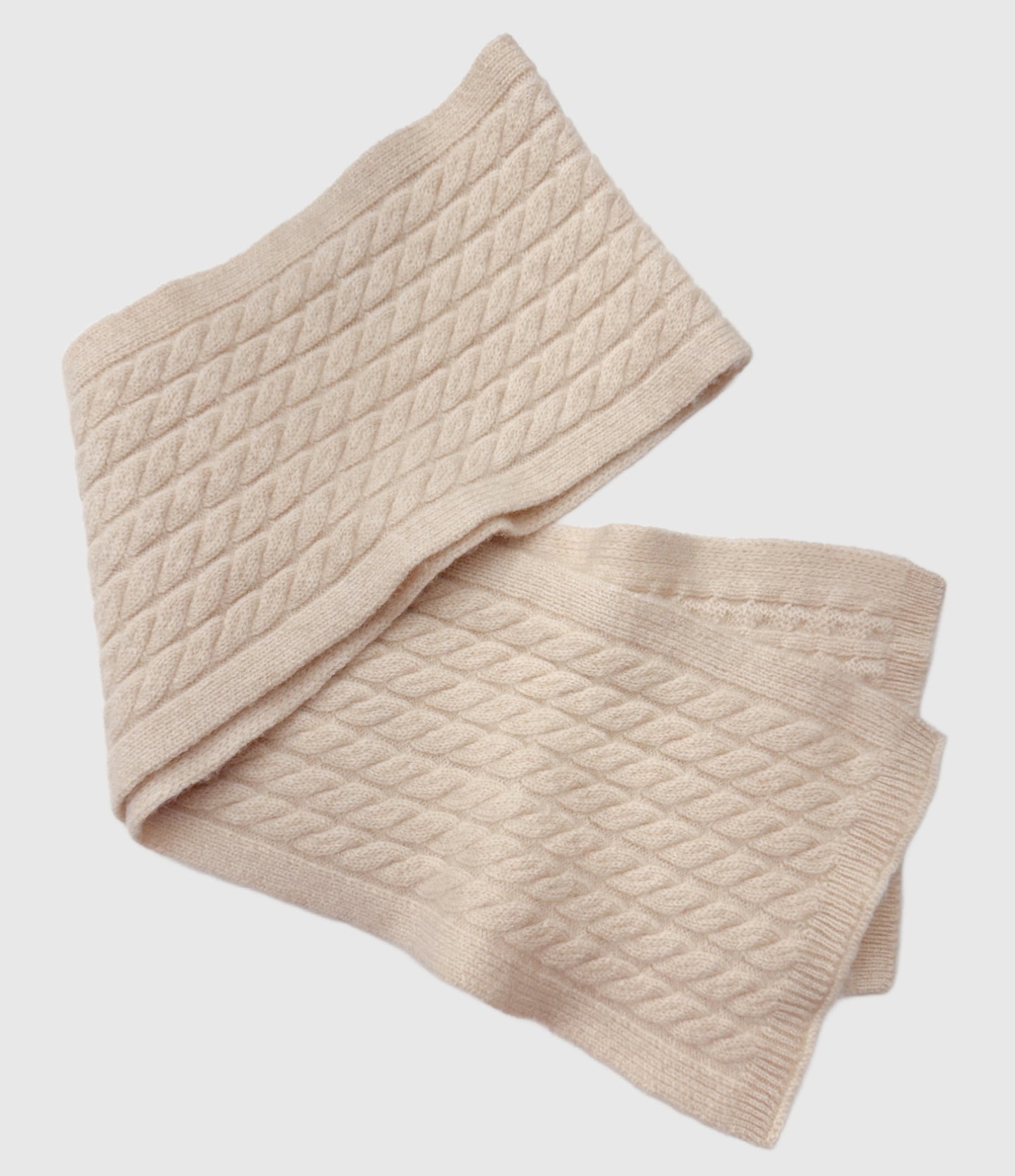 Cashmere cable knit skinny scarf | 5 Colors | Cashmere scarves and wraps by Econica