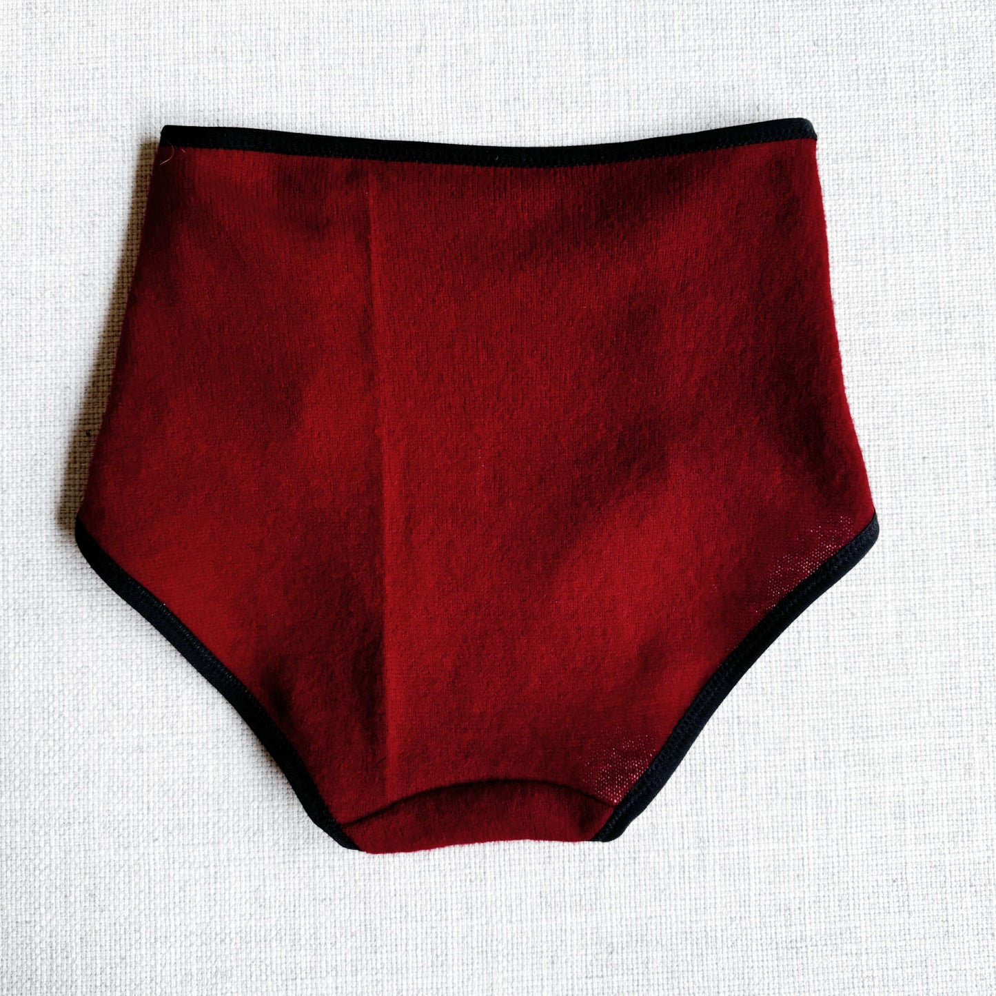 100% red cashmere panties for women, luxury underwear 