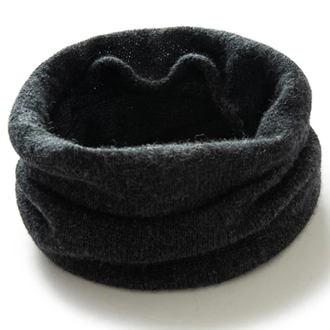 Charcoal Natural 100% cashmere neck warmer, shop Canada cashmere clothes, scarves, shawls