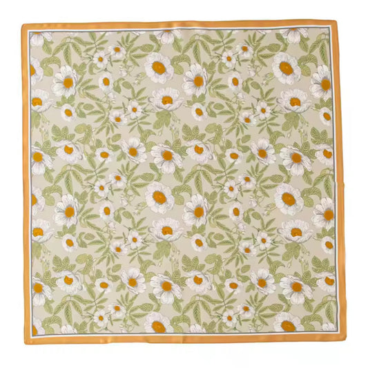 Large Square Silk Shawl | Pure Silk Scarf