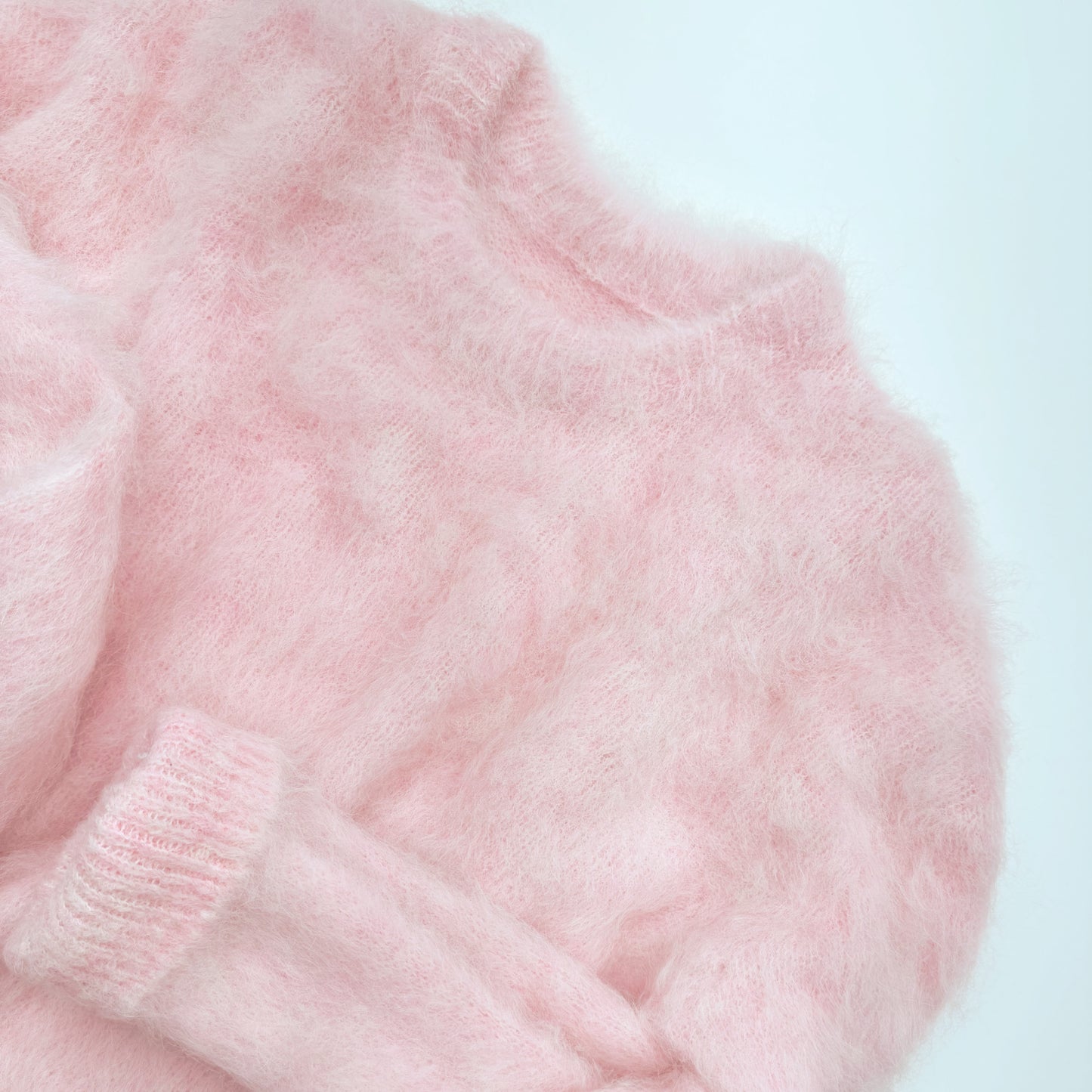 Pastel Alpaca Wool Sweater | Natural Wool knitwear