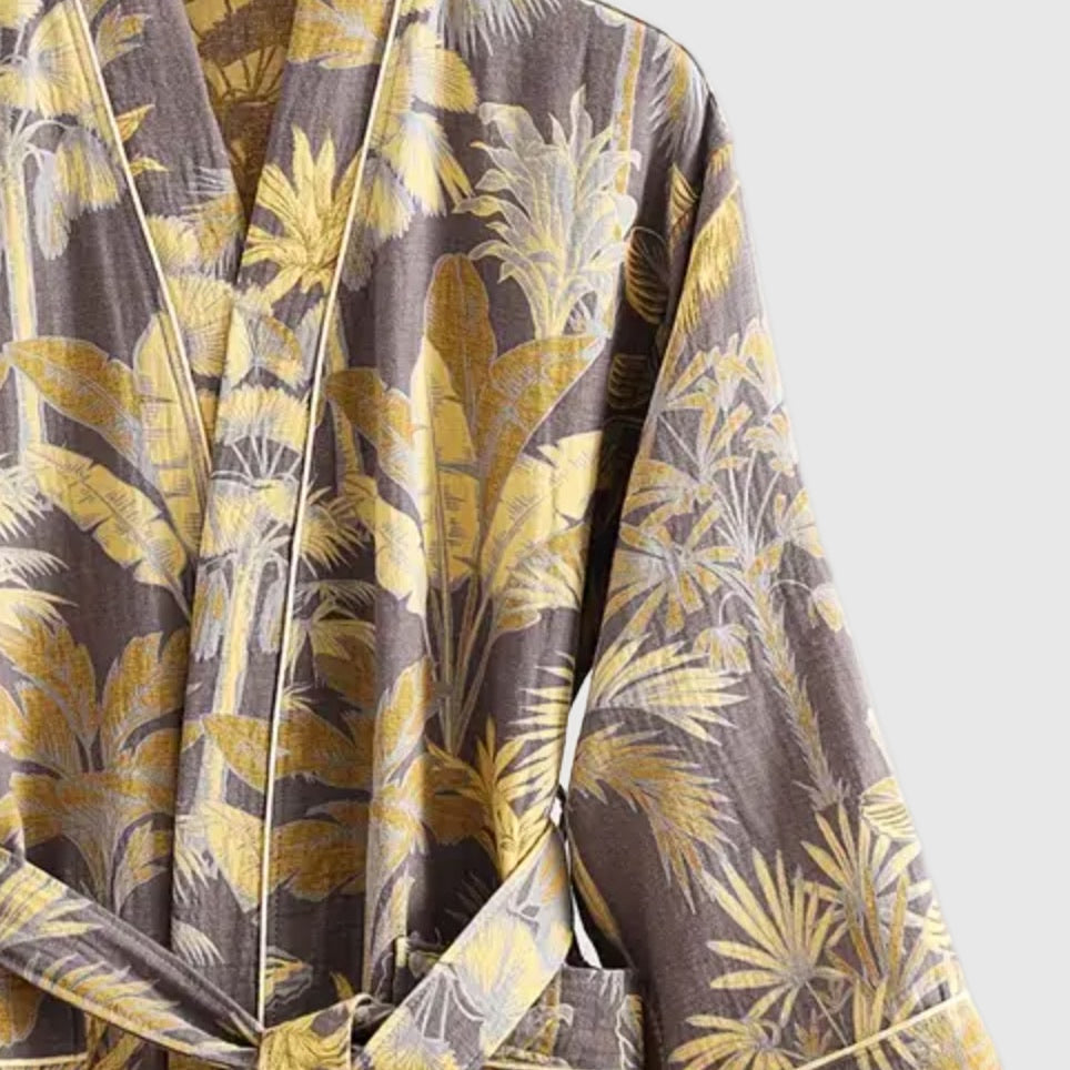 Long Floral Cotton Robe | 5 Colors | Women’s loungewear