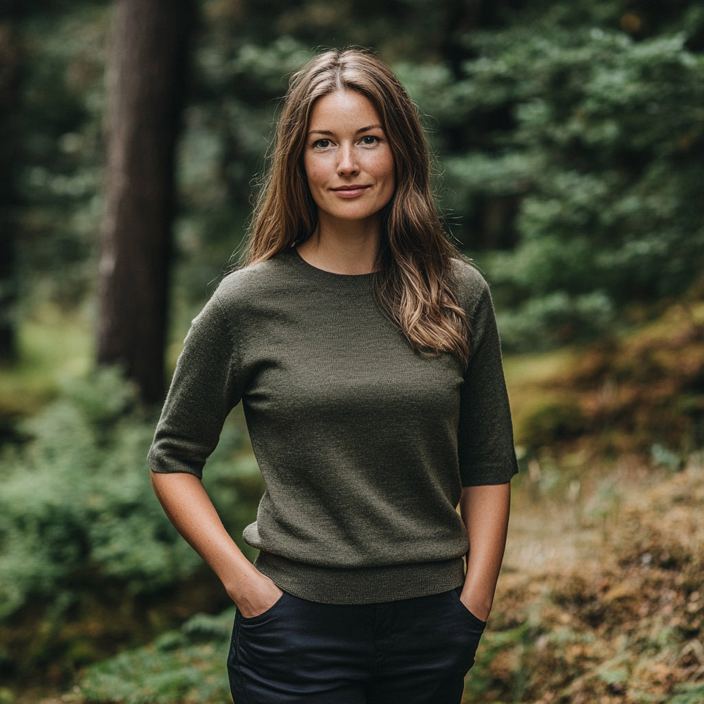 Merino wool t-shirt top | 12 Colors | Women’s merino knitwear