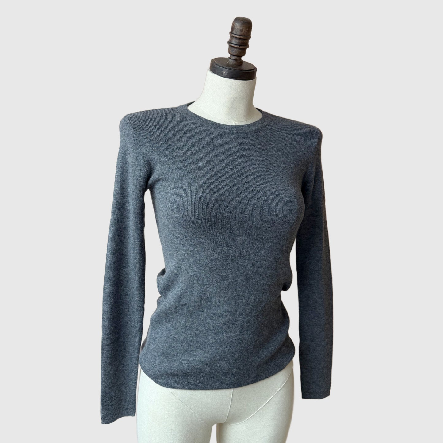 Light merino crew neck sweater top | 10 Colors | Merino wool knitwear