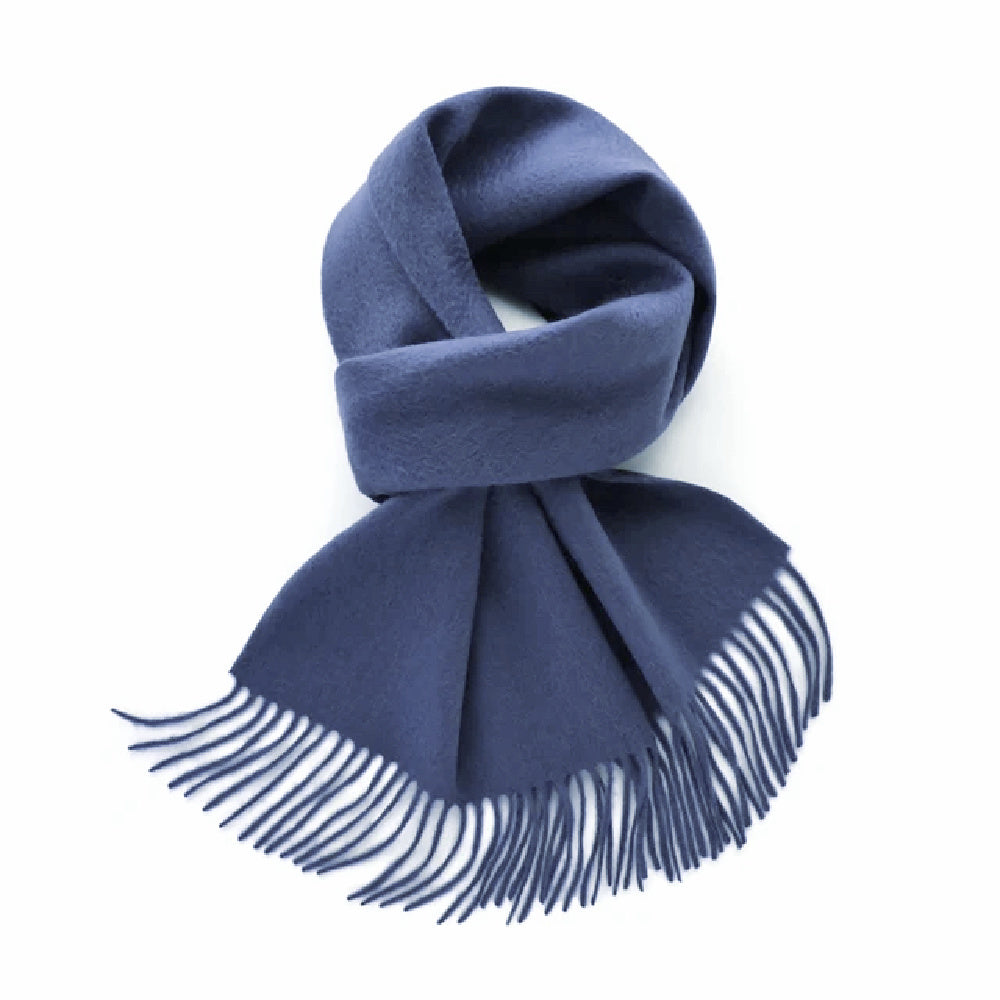 Cashmere long scarf with tassels