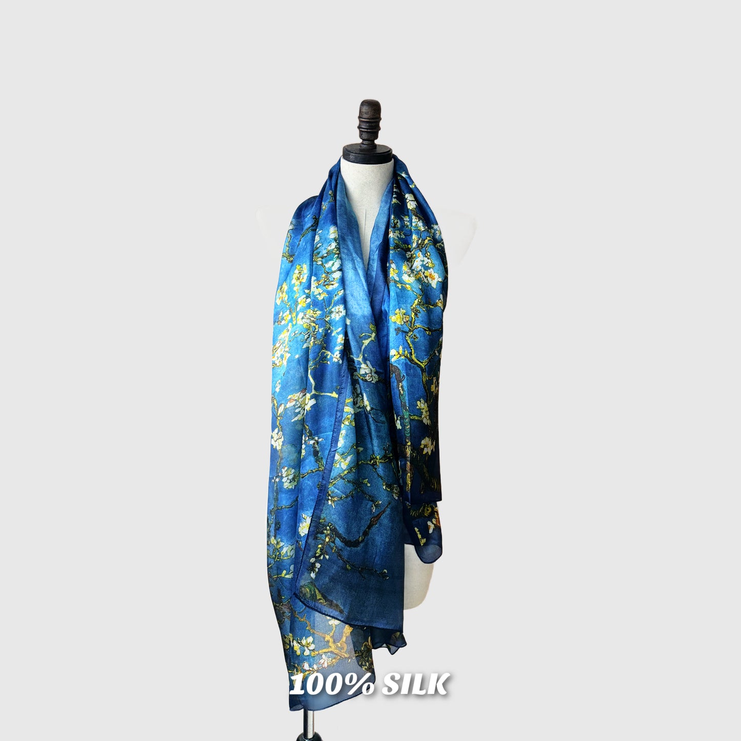 Long Silk Shawl Wrap