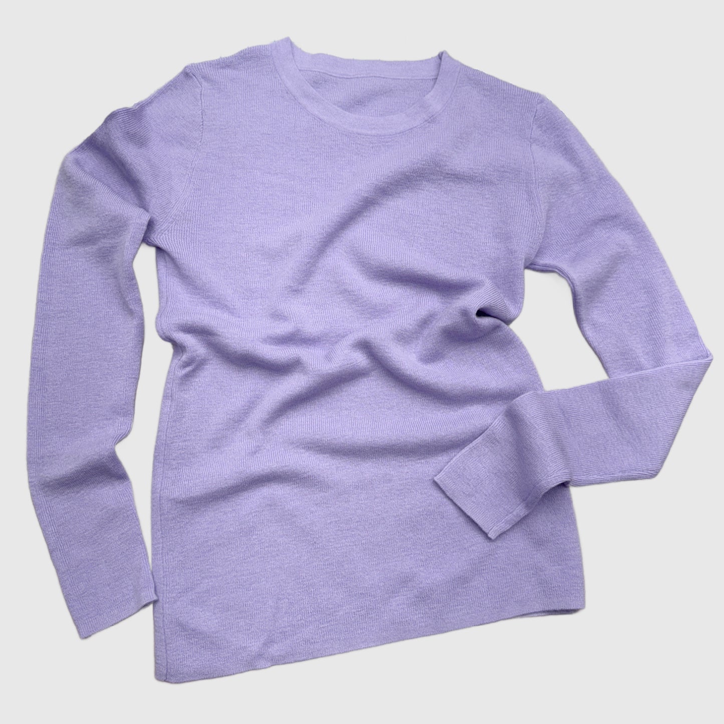 Light merino crew neck sweater top | 10 Colors | Merino wool knitwear