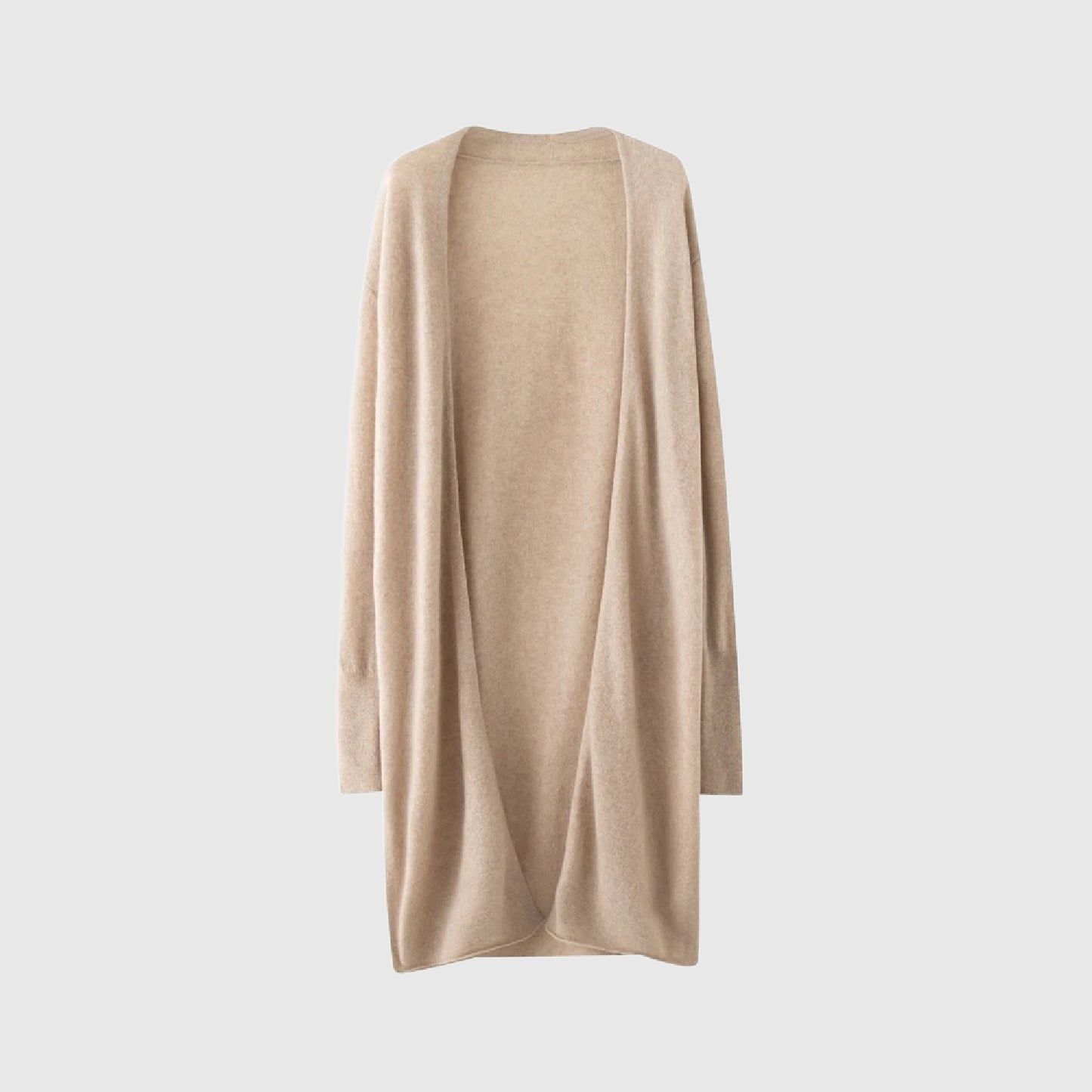 Long Cashmere Cardigan Open Style | 4 Colors | Women’s cashmere knitwear