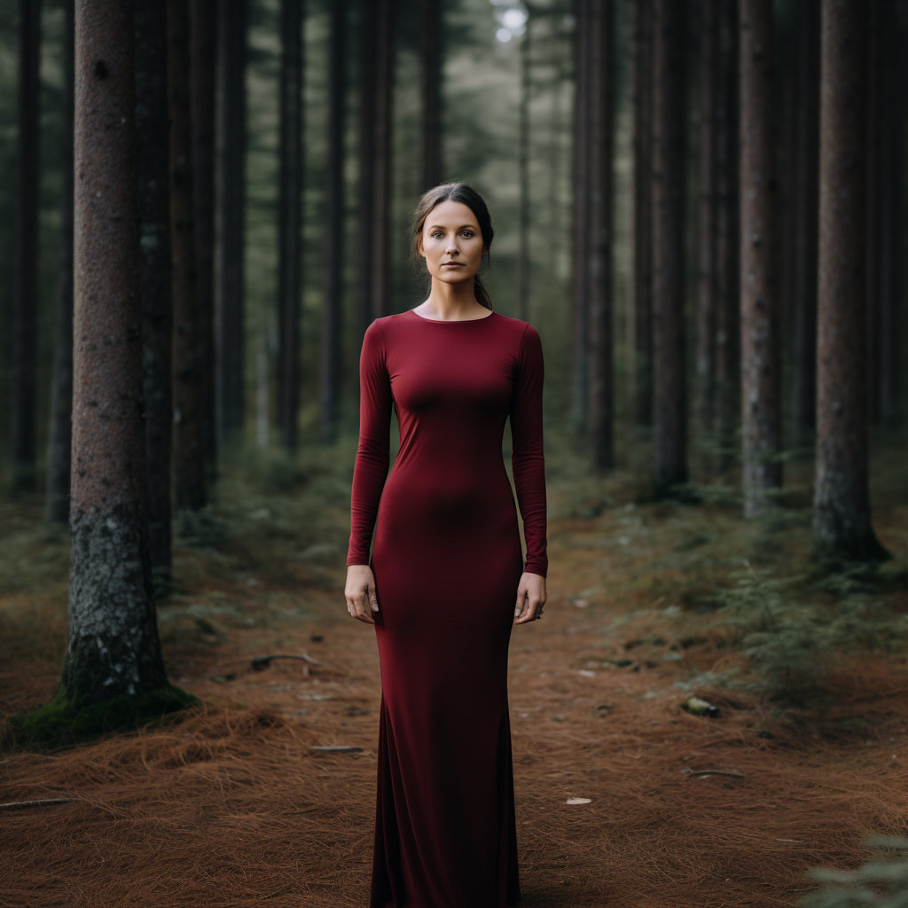 long merino wool dress | Shop merino wool women's clothing from Canada