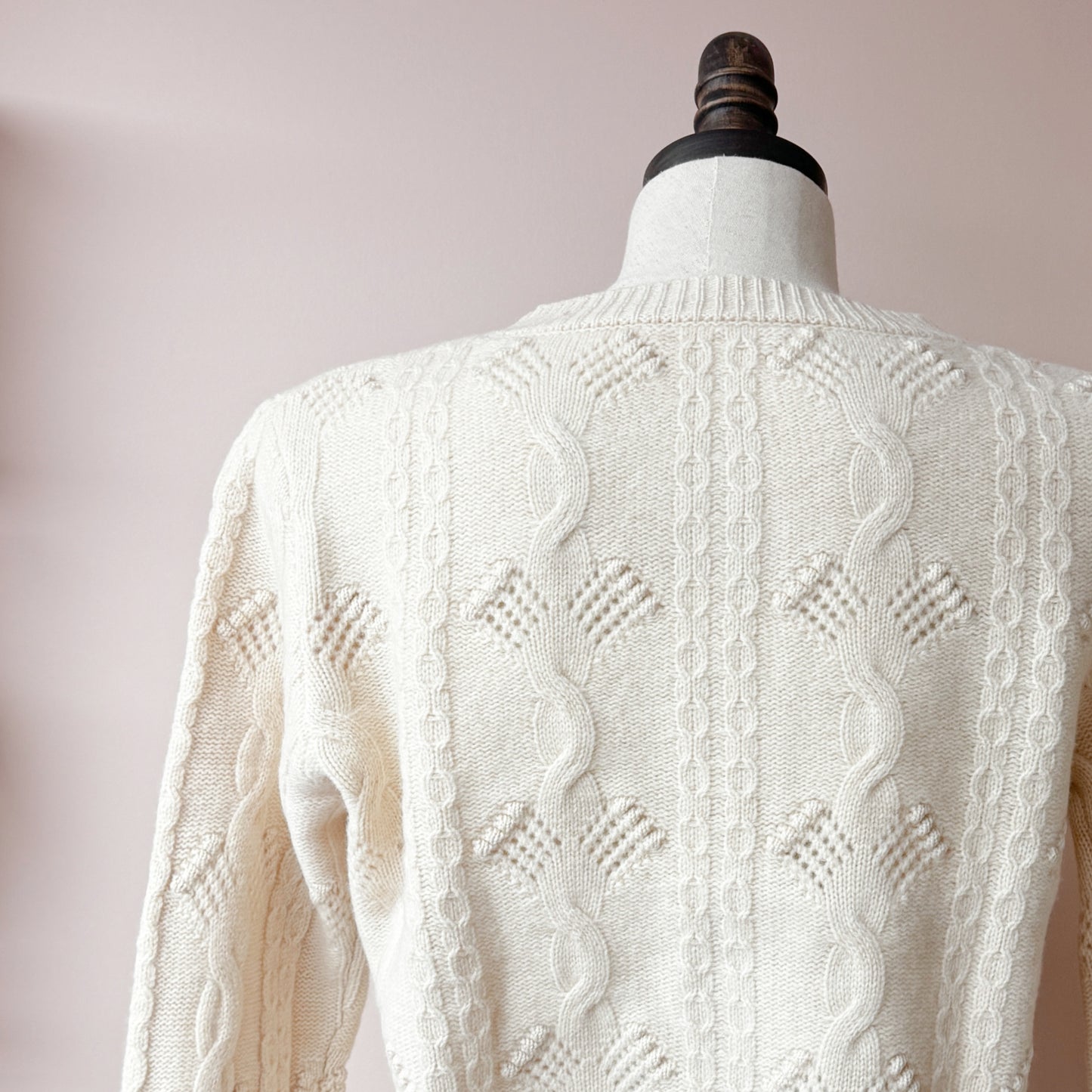 Natural merino wool cardigan Large | CLEARANCE
