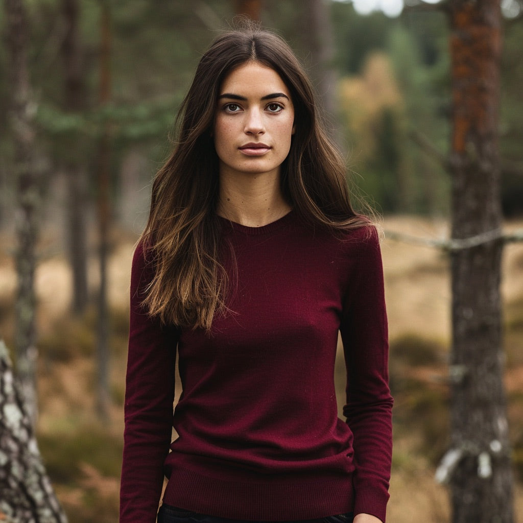Crewneck Merino wool knit top | 16 Colors | Women’s knitwear