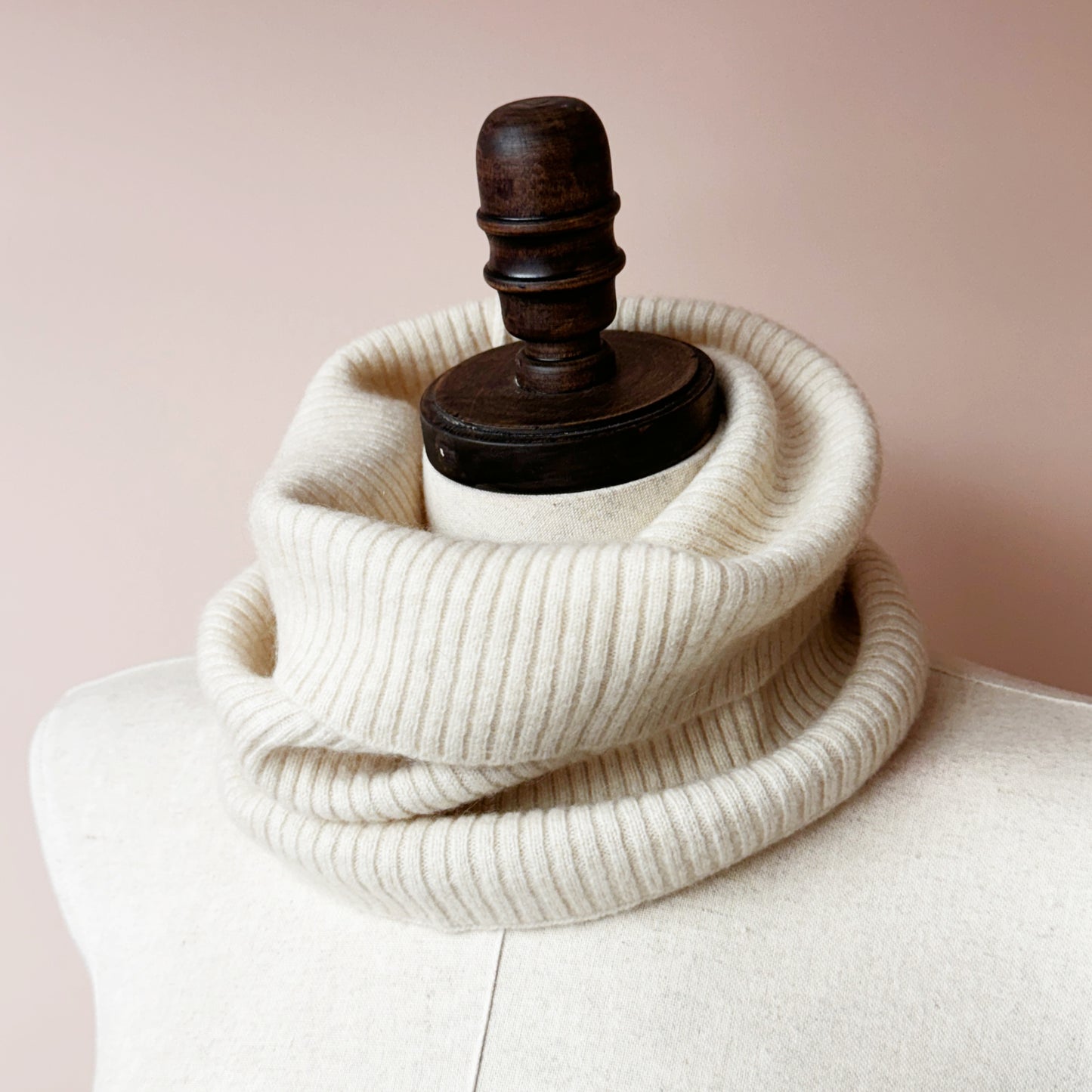 Slouchy cashmere neck warmer cowl | Cashmere Infinity Scarf | 4 Colors