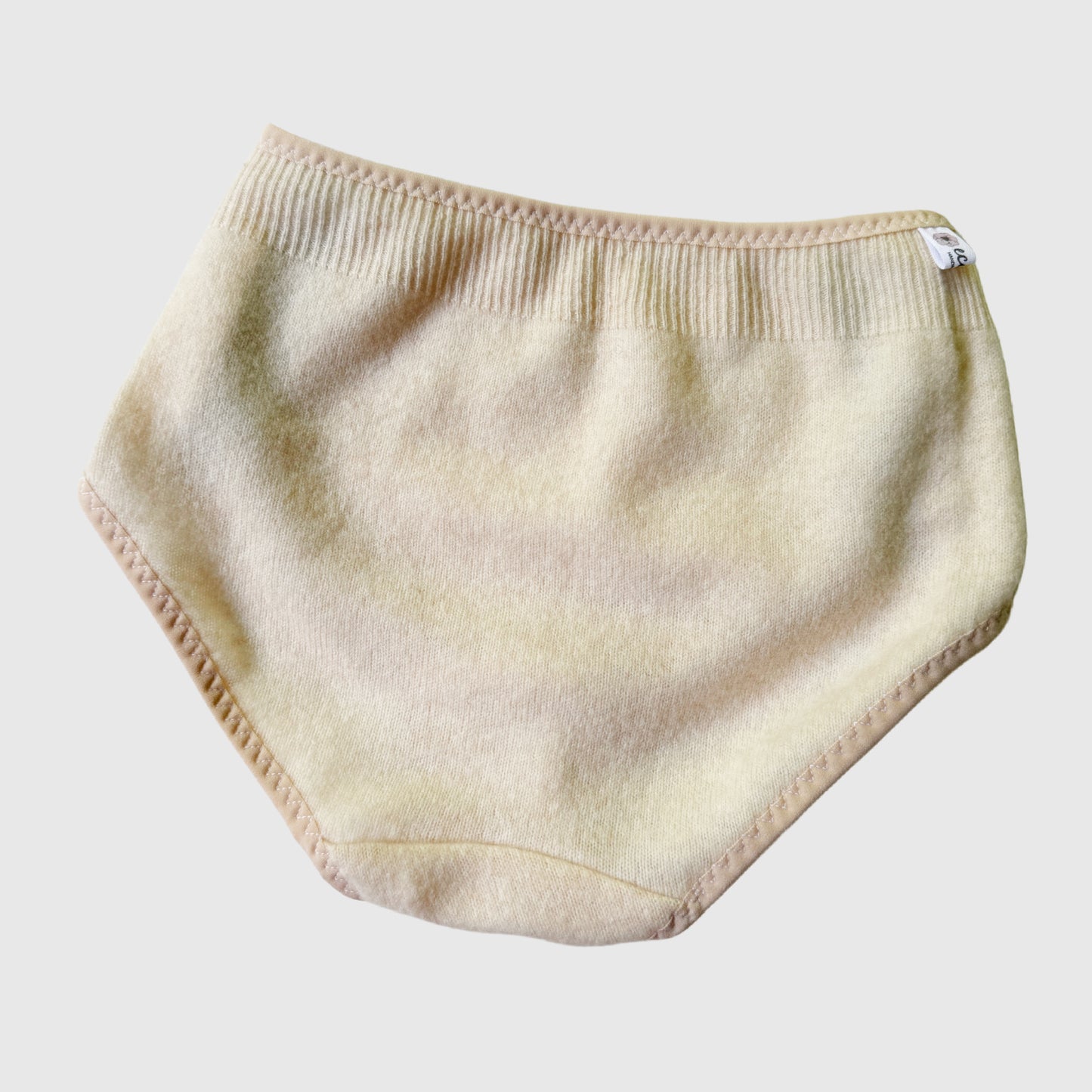 High waist natural cashmere underwear for women, made in Canada cashmere wool lingerie