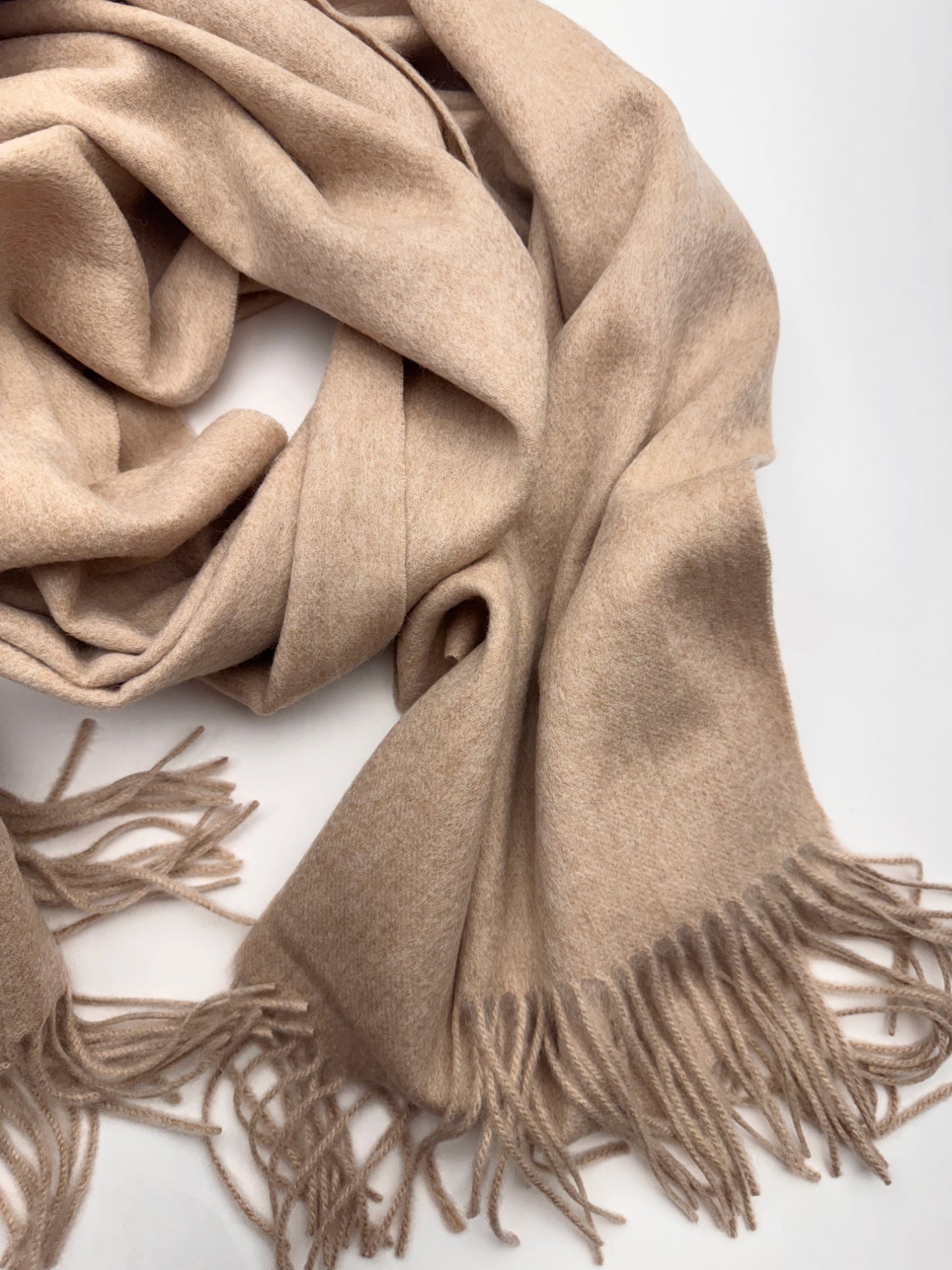 Natural Lambswool scarf | Wool Scarves and Shawls by Econica