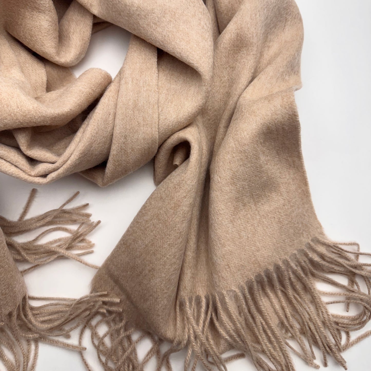 Natural Lambswool scarf | Wool Scarves and Shawls by Econica