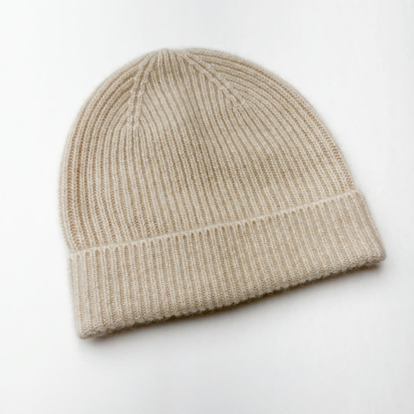 Merino wool beanie hat with fold over hem | 10 colors