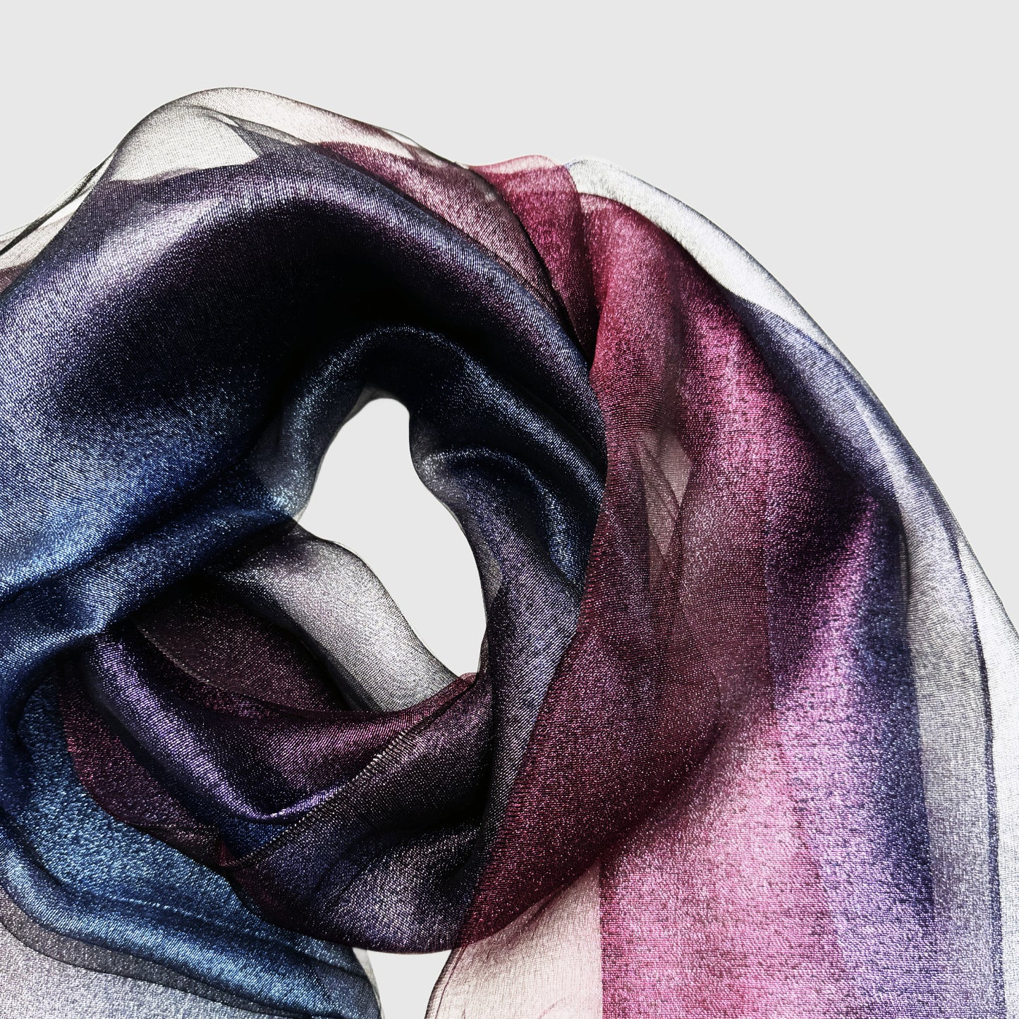 Nebula Scarf Silk Blend | Gradient Ombré Scarf