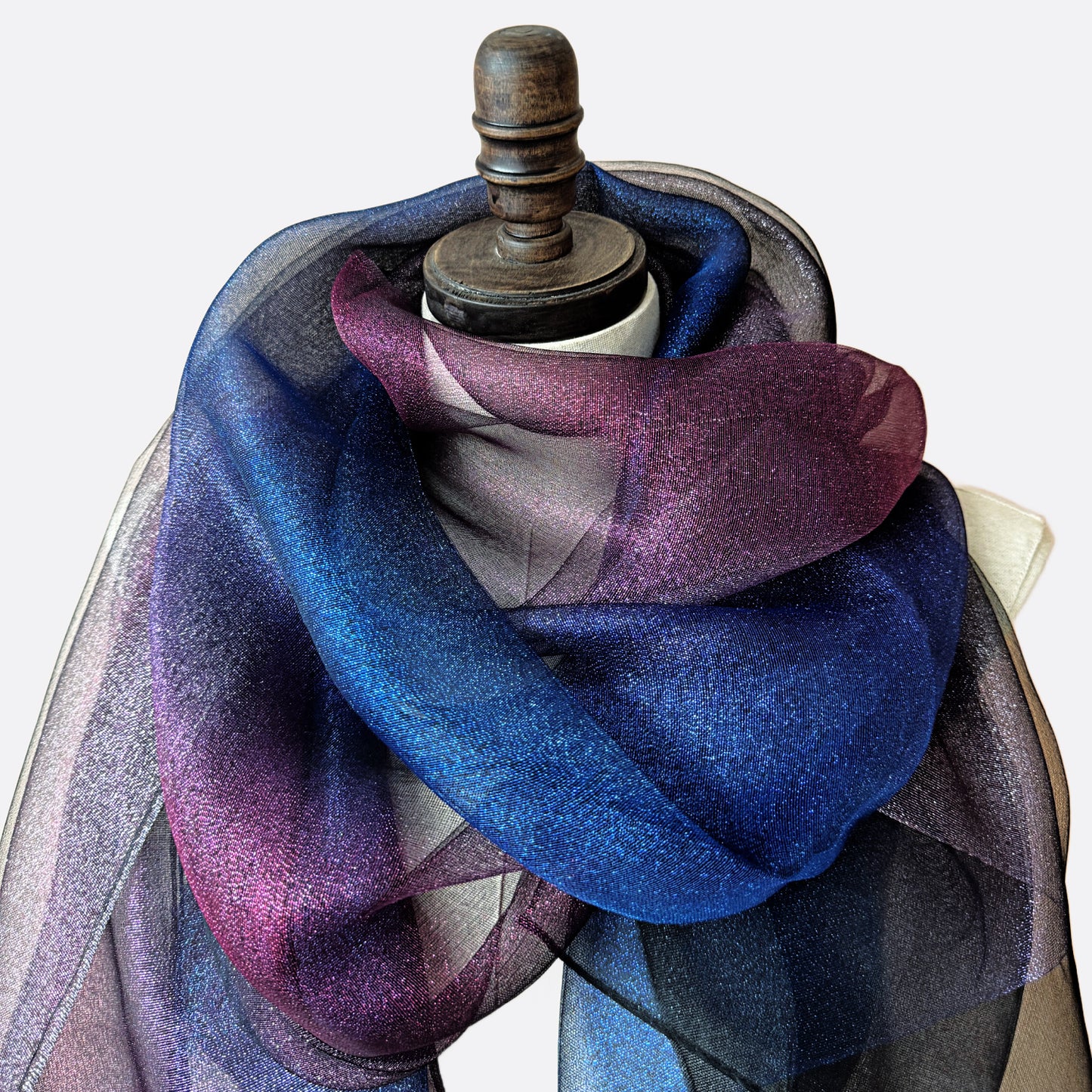 Nebula Scarf Silk Blend | Gradient Ombré Scarf