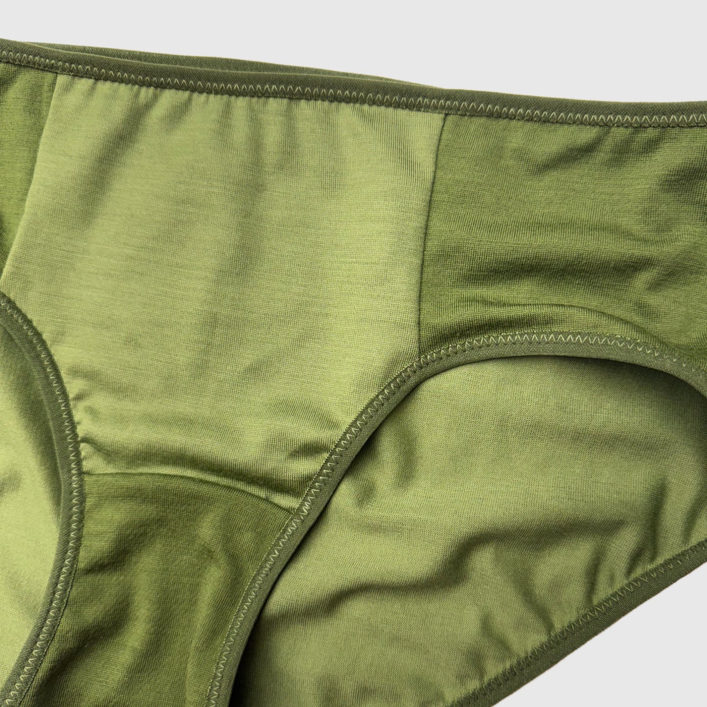 Olive Green Merino Wool hipster underwear Medium | Ready-To-Ship
