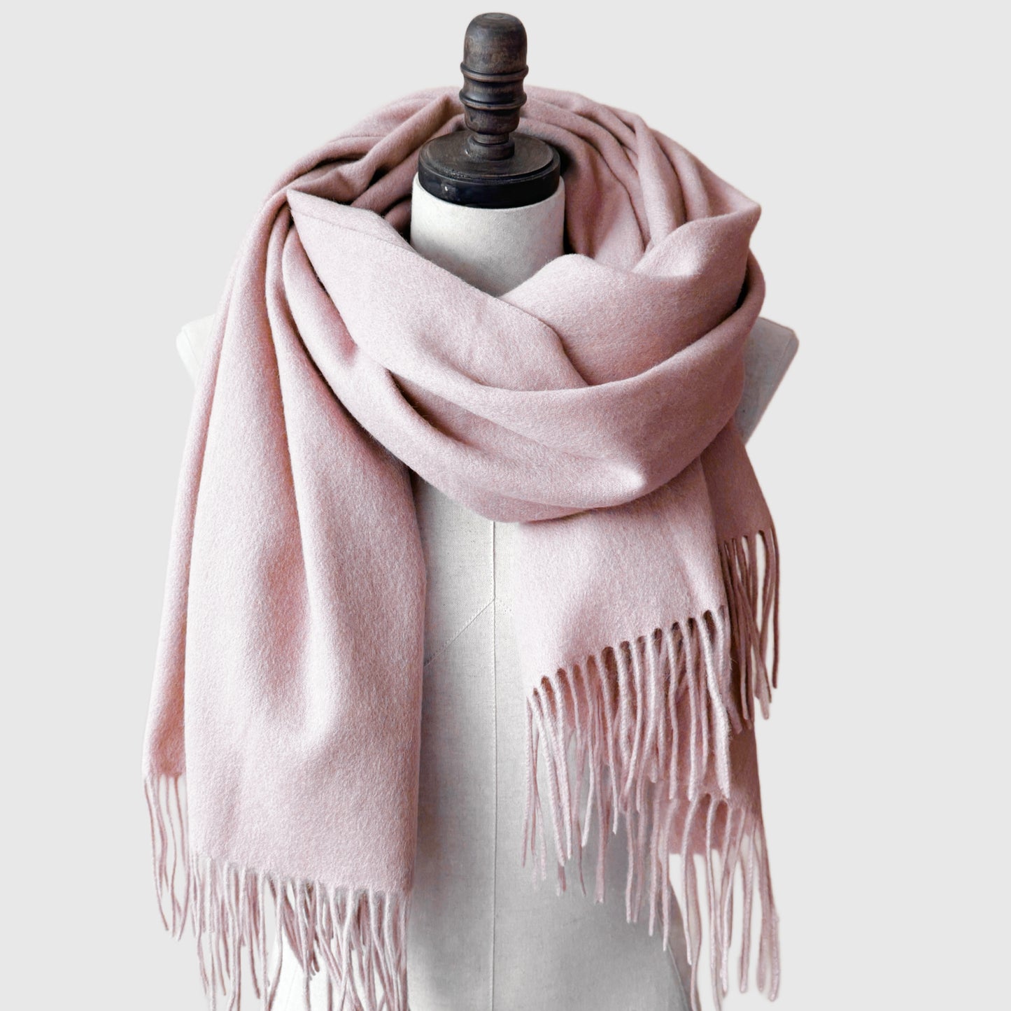 Charcoal Grey Lambswool scarf | 16 Colors | Wool Scarves and Shawls by Econica
