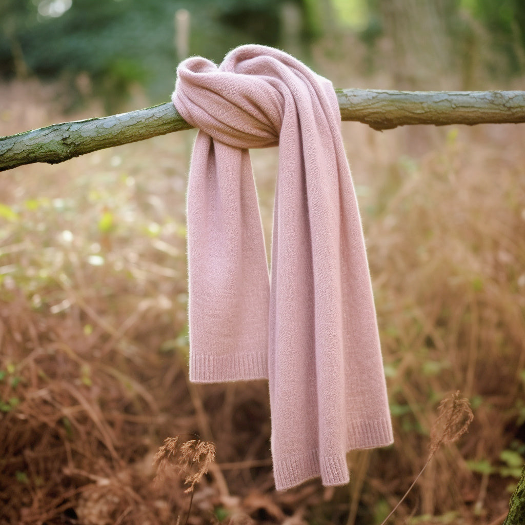 Natural Cashmere scarf | Cashmere scarves and wraps by Econica