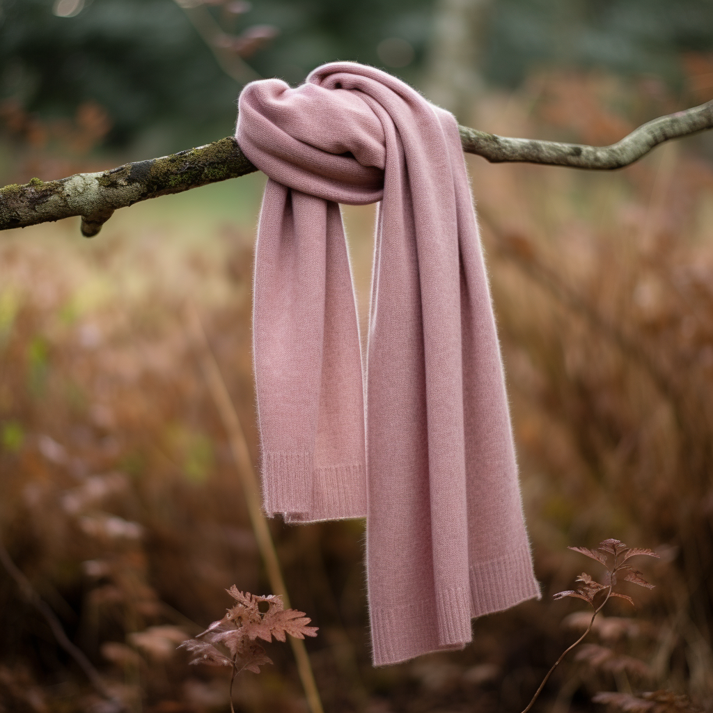 Natural Cashmere scarf | Cashmere scarves and wraps by Econica