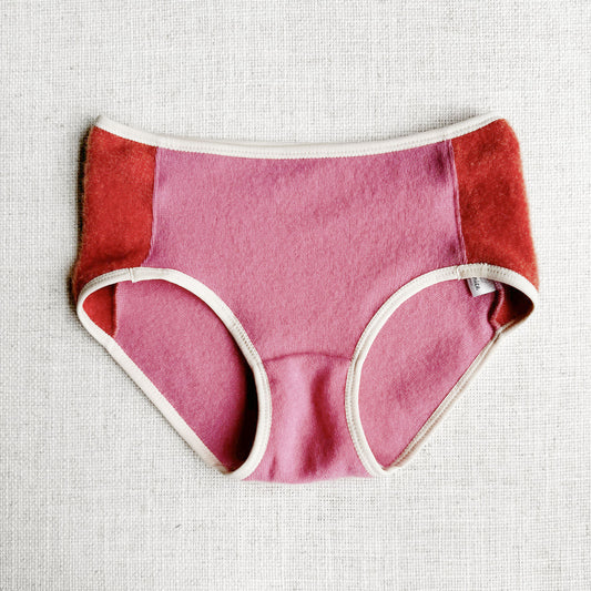 pink cashmere wool underwear for women