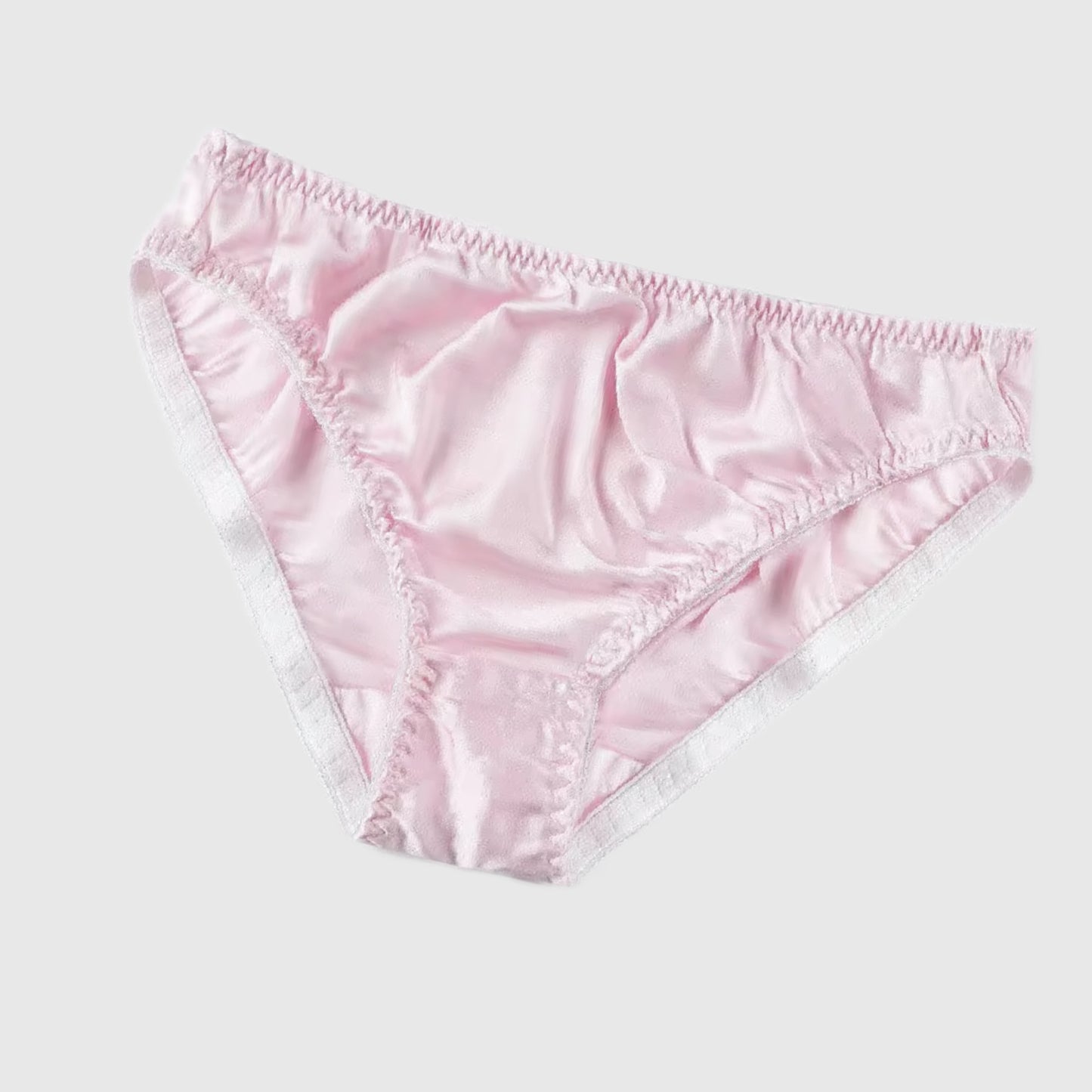 Light Pink Silk Bikini Brief M/L | Clearance