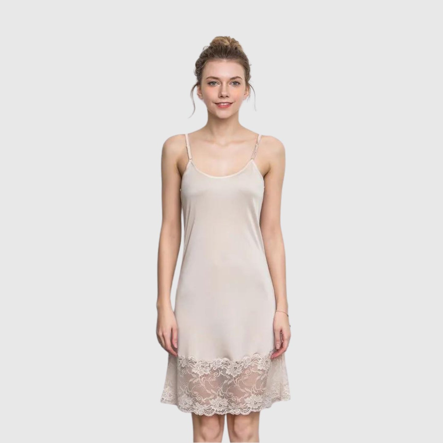 real silk slip dress
