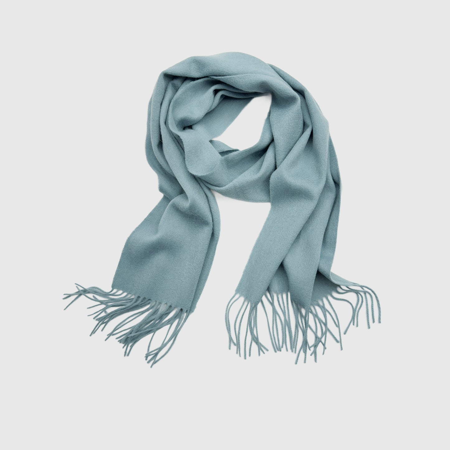 Long lambswool scarf with tassels | Winter wool scarves