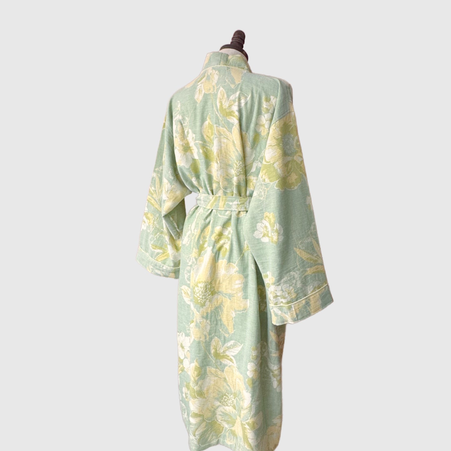 100% Cotton Bathrobe with floral motif | 4 Colors | Women’s loungewear