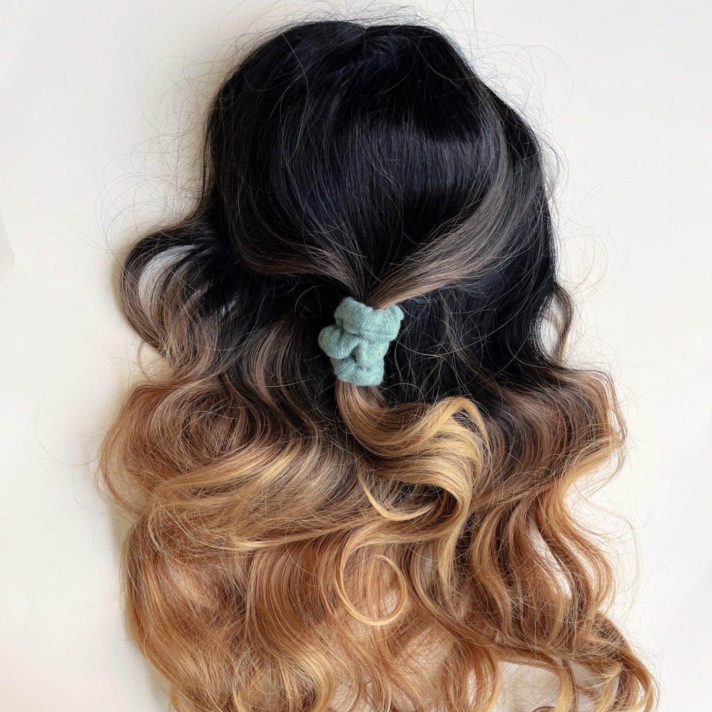 Long hair Cashmere hair ties | Hair ties for fragile hair | Dry hair elastic ties | Made in Canada scrunchies